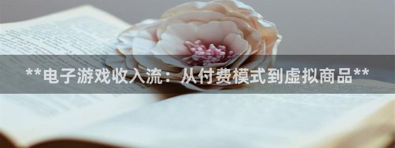 顺赢通用版：**电子游戏收入流：从付费模式到虚拟商品**