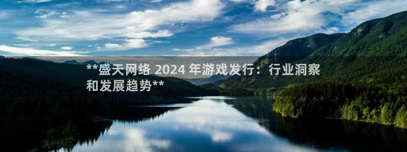 顺赢通用版：**盛天网络 2024 年游戏发行：行业洞察
和发展趋势**
